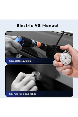 Maiyame Taşınabilir Araç Cilalama Makinesi - 60w Güçlü, 10 Süngerli Kompakt Polisaj Seti