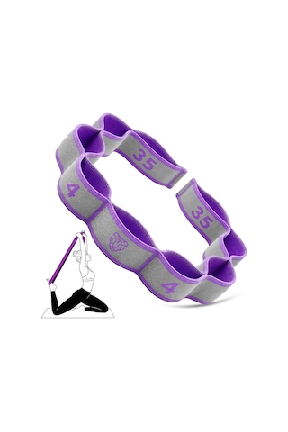 9 Seviye Direnç Bandı Jimnastik Eğitim Pilates Yoga Egzersiz Esneme Lastiği Resistance Bandı Tdl9 Diğer