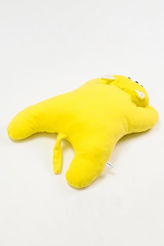 Sevimli Ve Yumuşak Kedi Minder Sarı