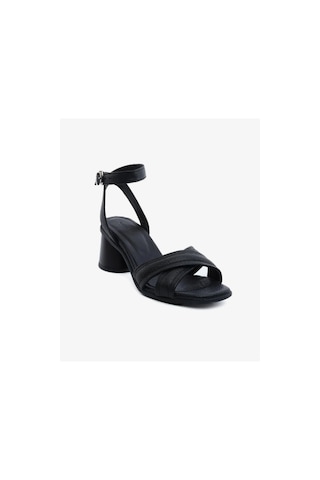 Greyder 34492 Siyah Hakiki Deri Casual Kadın Sandalet Siyah