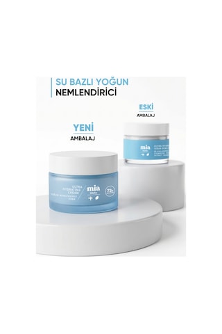 Mia Klinika 72 Saat Etkili Su Bazlı Yoğun Nemlendirici Yüz Kremi 50 ML