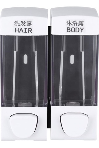 Tongxida Presli Monte Manuel Şampuan Sabunluk Şişe Bosphorusboutique Yıkama Dispenseri, Beyaz Kafa El Duvar, Yıkama Vücut Sone Diğer