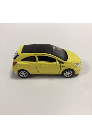 Welly Die Cast Opel Corsa Metal Çek Bırak Araba Sarı