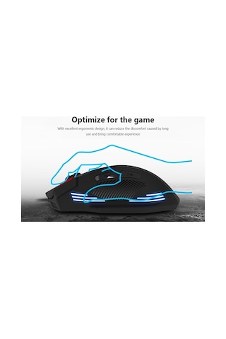 Novahub Zelotes T-60 3200dpi 7 Tuşlu Led Oyuncu Faresi - Usb Kablosuz - Pc/laptop İçin Optik Led Fares 001