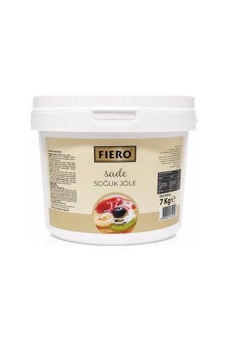 Fiero Soğuk Jöle Sade 7 Kg Pasta, Cheesecake Ve Tatlılar İçin Profesyonel Parlak Pasta Jölesi