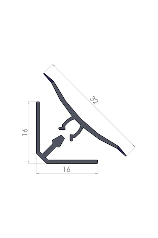 Süpürgelik Pvc Profil Iç Bükey 15X15 High Gloss Beyaz 1 Boy 4 Mt