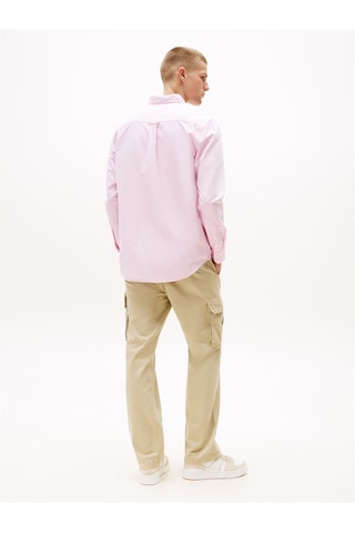 Tommy Hilfiger Tjm Reg Oxford Shırt Ext Erkek Pembe Gömlek - Dm0dm21298