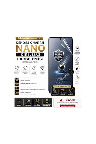Xiaomi 14 Civi Uyumlu 0.25mm Kendini Onaran Repair Şeffaf Nano Kırılmaz Darbe Emici Ekran Koruyucu Karbon 3d Epu
