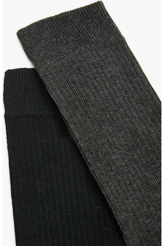 Koton Basic 2'li Soket Çorap Seti Çok Renkli Antrasit 4wam80406aa 4WAM80406AA931 Antrasit