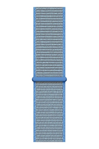 Caseonn Apple Watch Uyumlu Ultra 3 49mm Kordon Hasır Kumaş Nylon Kayış Mavi