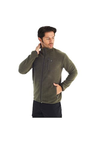 Crozwise Tam Fermuarlı Sweat 6037-04 Yeşil