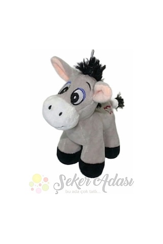 Küçük Yavru Peluş Eşek 15 Cm Renkli
