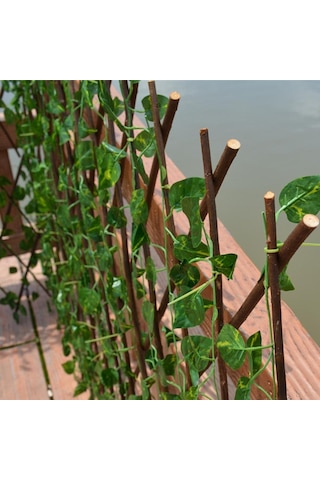 Yapay Çiçek Akordiyon Çit Yapay Sarmaşık Lı Duvar Dekoru 150X60Cm