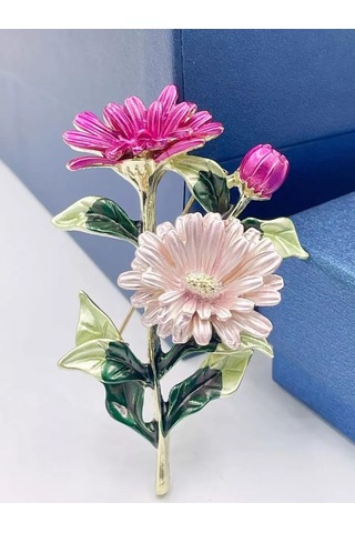 Beautiful Detail Orijinal Büyük Çiçek Broş 188007366 Pembe