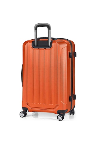 Polo&sky Spring Model Turuncu Renk Büyük Boy Valiz Bavul Turuncu