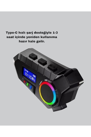 Motosiklet Ve Günlük Kullanım İçin Bluetooth Hoparlör Ve Disk Kilidi Seti Cn