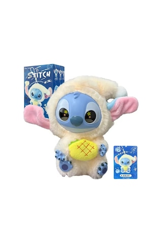 Stitch Sürpriz Anahtarlık Yeni Nesil Labubu Model Stitch Anahtarlık Süpriz Kutusunda 15 Cm Mor