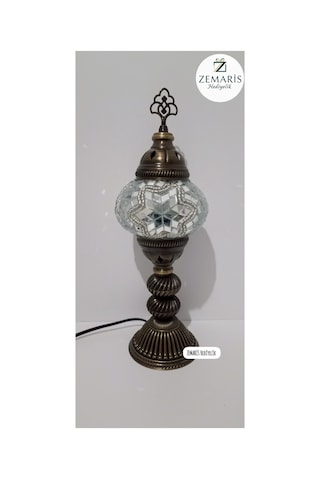 El Yapımı Otantik Mozaik Masa Beyaz - 752264391 Beyaz