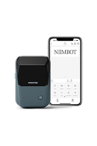 Niimbot B1 Bluetooth Taşınabilir Termal Etiket Yazıcı Göl Mavisi
