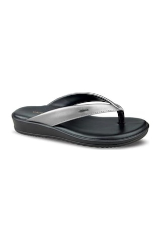 Ceyo 9984-9 Memory Foam Comfort Taban Parmak Arası Kadın Terlik Platin 36-40 Platin