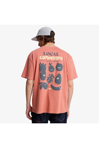 Quiksilver Fruits Tide Erkek Pembe T-shirt Eqyzt08296