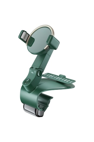 Yifomall Araç Telefon Tutucu 360 Döner - Navigasyon İçin Kolay Erişim, Tek Elle Kaldırma, Sabit Tutma Ve Gizlenebilir Park Numarası Yeşil Yeşil