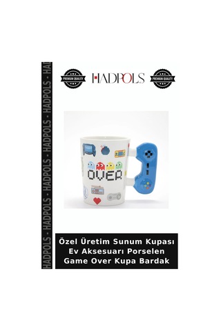 Özel Üretim Sunum Kupası Ev Aksesuarı Porselen Game Over Kupa Bardak Diğer