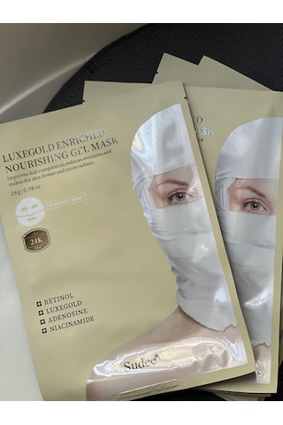 Sudee Luxegold Kırışıklıkları Azaltan Jel Maskesi 5adet