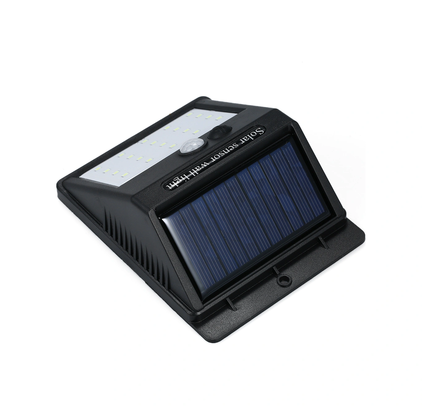 Folinda Solar Geri Çalışan Pır Hareket Sensörlü Led Duvar Lambası, 20 Led 6000k Beyaz Işık, Ip65 Su Geçirmez, Bahçe/ev Cephesi Aydınlatması 2 Tipten Rastgele Gönderilir Siyah