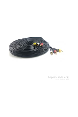 Swat 3Rca 3Rca Görüntü ve Ses Kablosu Gold 20 Metre