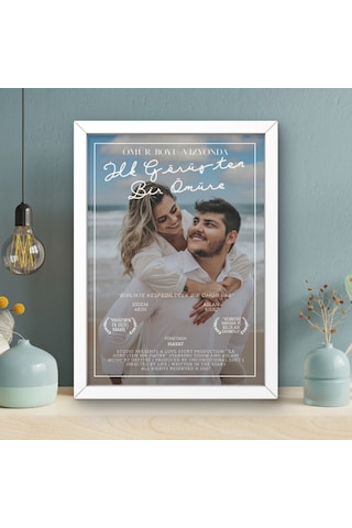 "ilk Görüşten Bir Ömüre" Film Afişi Tasarım Tablo