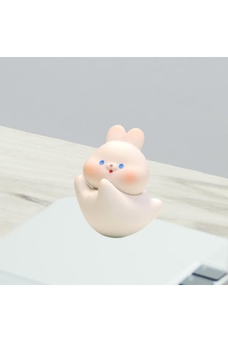 Novahub Suntek Reçine Bebek Oyuncak, Dekompresyon Hayvan Şekli, Beyaz