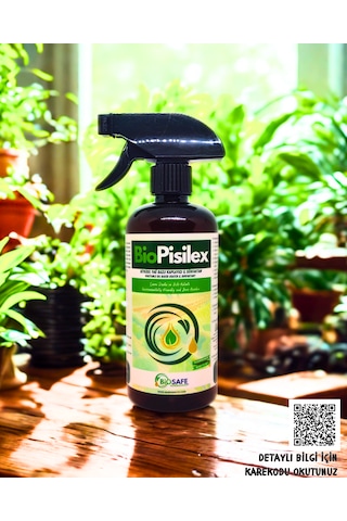 BioPisilex 500 ml – Ev ve Süs Bitkilerinde Görülen Yaprak Biti, Beyaz Sinek ve Unlu Bite Yönelik Doğal Bakım Ürünü