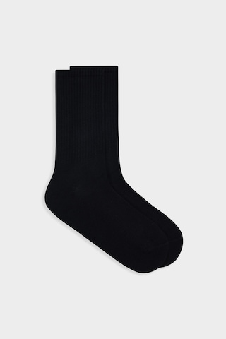 Twn Siyah Pamuklu Tenis Spor Çorap 6ec16ortcrp03 001