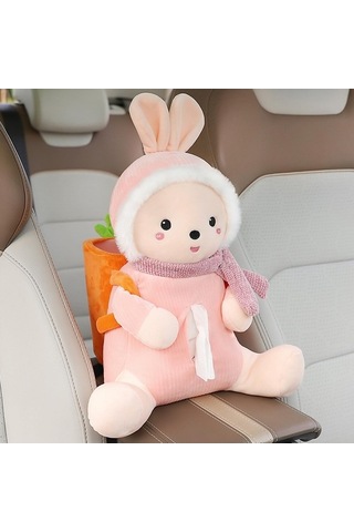 Createtech Tutucu Tavşan Suntek Magideal Kutusu, Doku Çöp Can Araba Karikatürlü Nv Çok Renkli