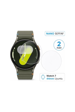 Samsung Galaxy Uyumlu Watch 7 44mm Ekran Koruyucu Nano 2 Adet