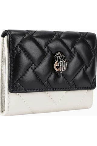 Kurt Geiger Flap Multi Card Holder, Deri, Kompakt Ve Çok Bölmeli Kartlık Beyaz