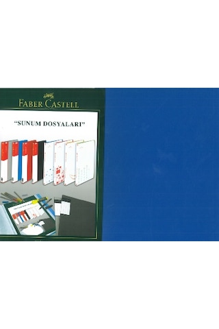 Faber-castell Sunum Dosyası 30 Yaprak Çift Renk Beyaz Kırmızı