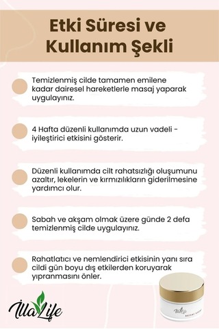 İlla Life Reishi Mantarı Özlü Yaşlanma ve Kırışıklık Karşıtı Cilt Bakım Kremi 50 ML