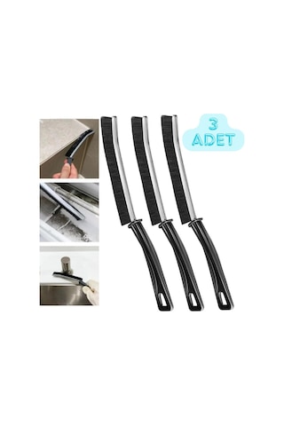 3 Adet Çok Amaçlı Detay Temizlik Fırçası Banyo Lavabo Mutfak İnce Fırça
