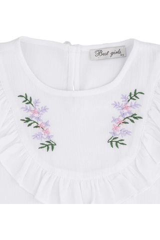 Best Kids Kız Çocuk Nakışlı Bluz Bb24yk12343 001