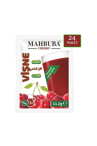 Mahbuba Vişne Aromalı Soğuk Toz İçecek 24x11.2gr 11.2 G