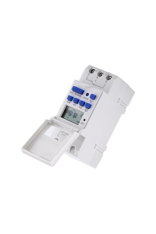 Mufunye Endüstriyel Dijital Zamanlayıcı Ahc15a - 1 Haftalık Programlama, 16 On/off Ayarı, Dın Ray Montajı, 220v, Lcd Ekran