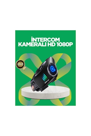 Su Geçirmez Bluetooth Kask Kulaklık Ve 1080p Kamera Özellikli Motosiklet Interkom Sistemi