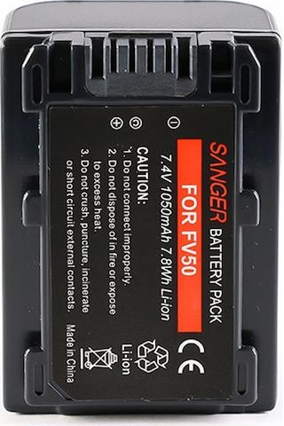 Sony Hdr-Cx11E Hdr-Cx12 Hdr-Cx500 için Sanger Np-Fv50 Batarya