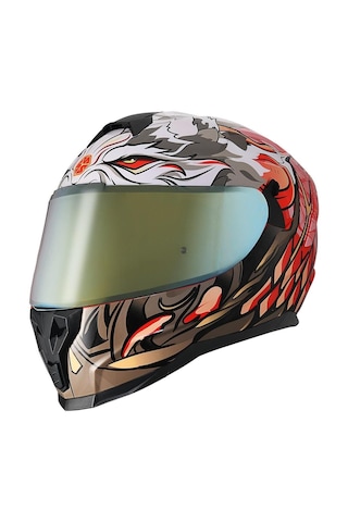 Scoyco 869 Wıld Full Face Ece Onaylı Vizörlü Motosiklet Kaskı