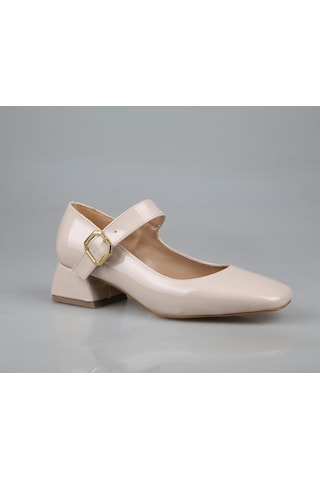 Feles 058-510 Ten Rugan Kadın Topuklu Ayakkabı Ten Rugan