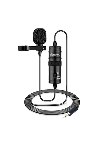 Moveevo Boya By-m1 Omnidireksiyonel Kondenser Lavalier Mikrofonu - 6m Kablolu, Akıllı Telefon/dslr Uyumlu, Düşük Gürültü, Profesyonel Kayıt