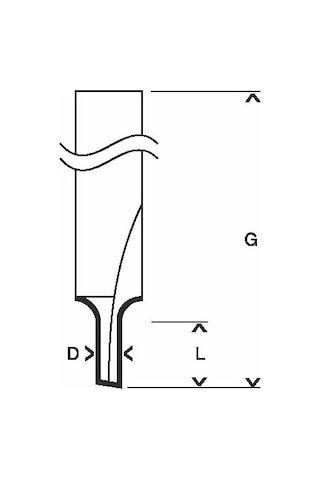 Bosch Standard Seri Ahşap İçin Tek Oluklu 8x4x51 MM Sert Metal Düz Freze Ucu - 2608628377