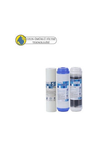 Purefer Açık Kasa Çift Karbonlu Sertifikalı 3 Lü Ön Filtre İ Purefer Açık Kasa Çift Karbonlu Sertifikalı 3 Lü Ön Filtre İ